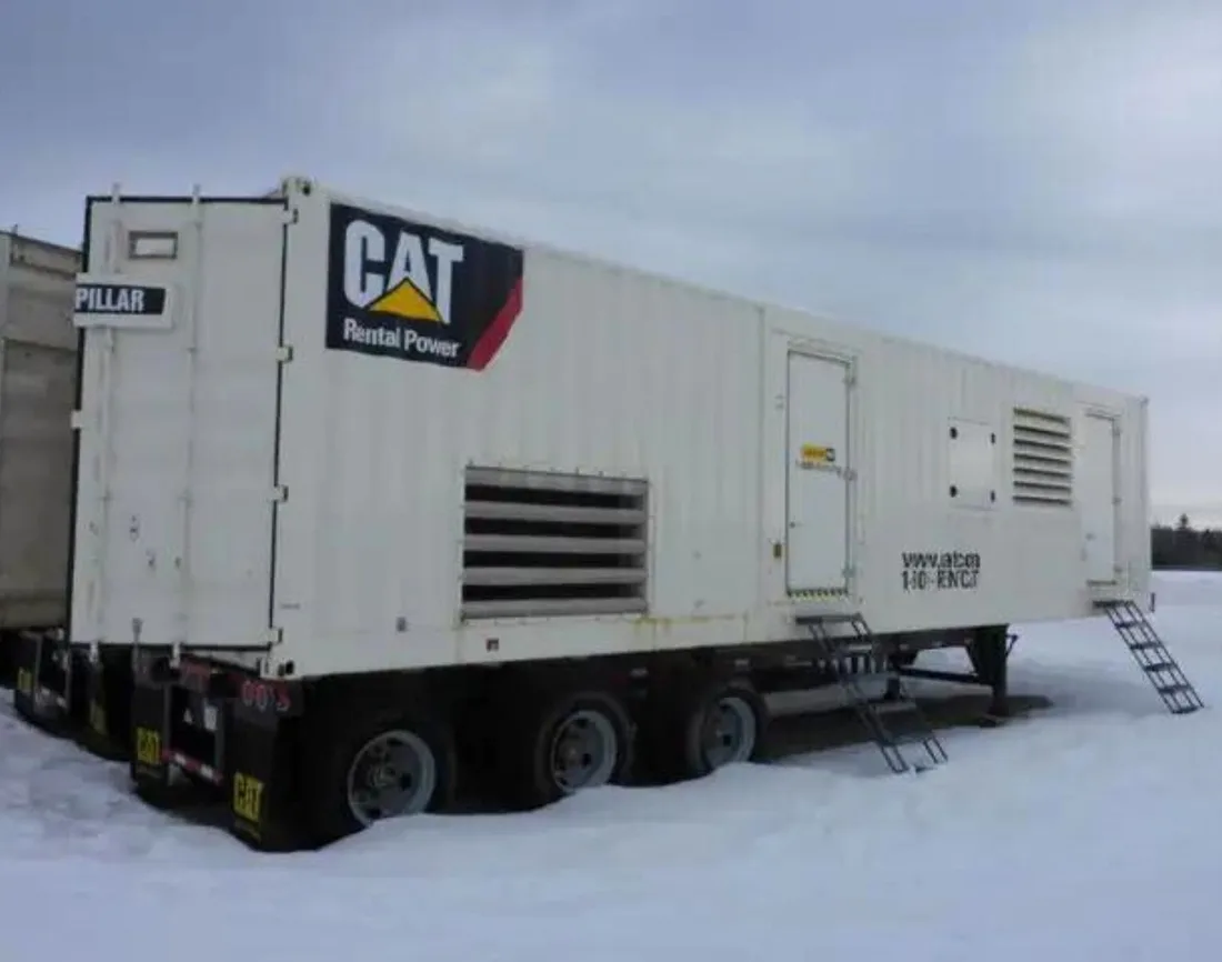 A Caterpillar XQ1250 1250 kW natural gas generator power unit